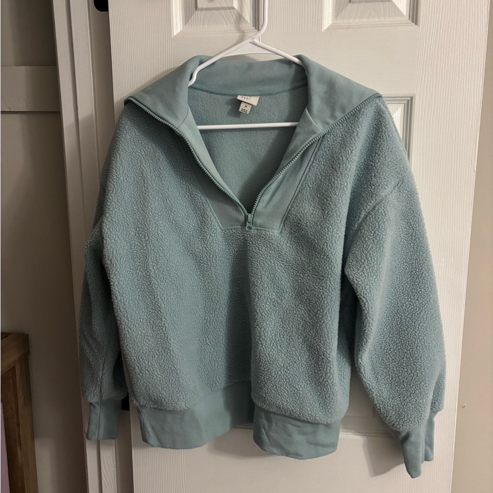A New Day Light Blue Quarter-Zip Sweatshirt